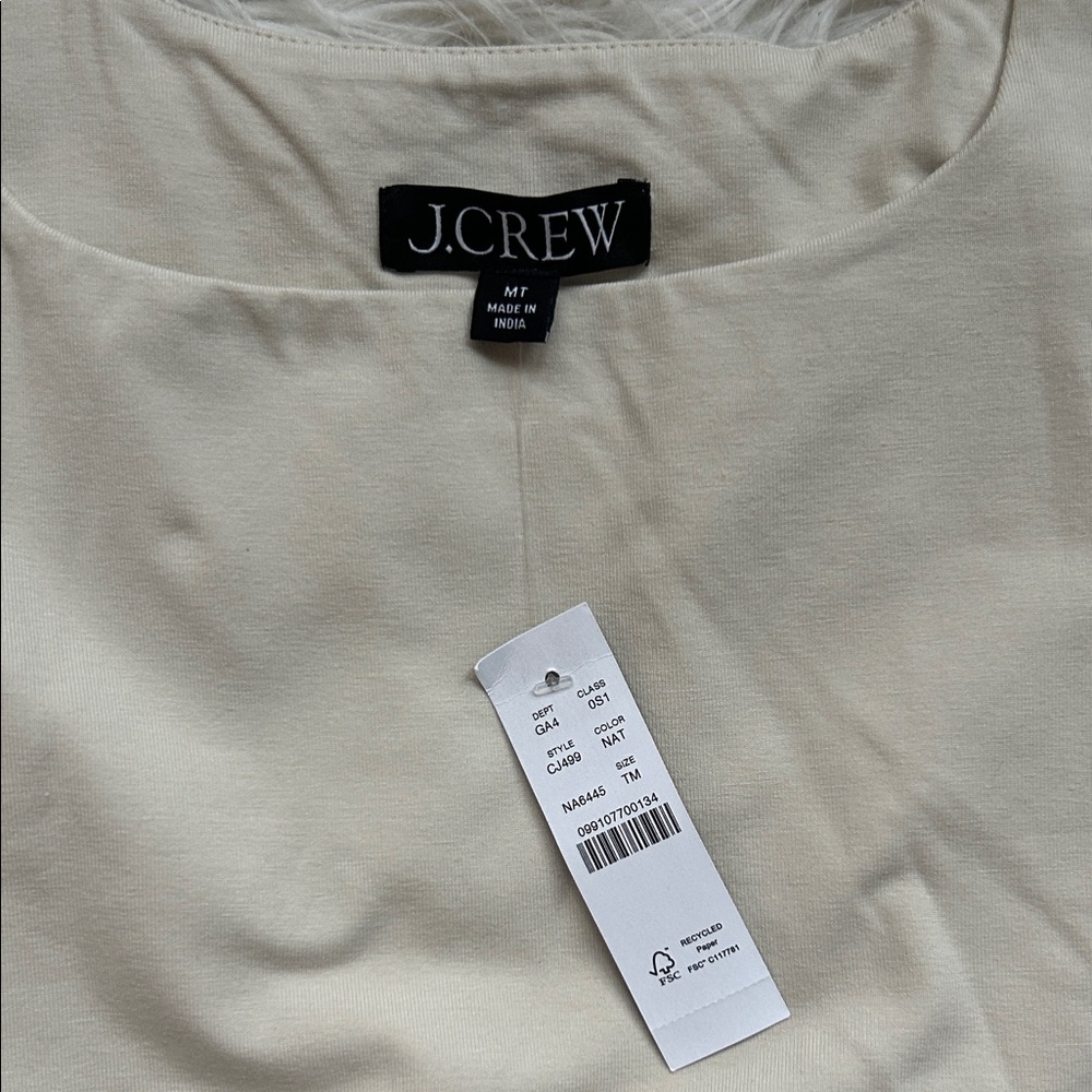 J. Crew Tan Short Sleeve Top - Picture 2 of 2